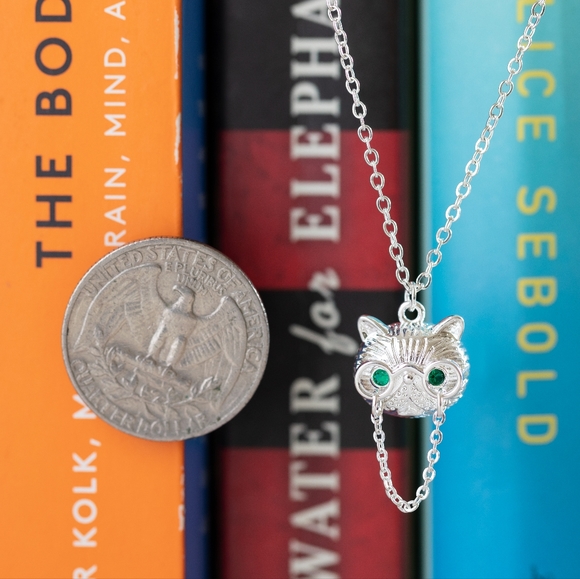 Mr. Fancy Pants Professor Cat Necklace (S925) - Picture 9 of 9